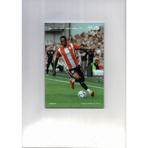 2026/27 Brentford v Sunderland Football Programme