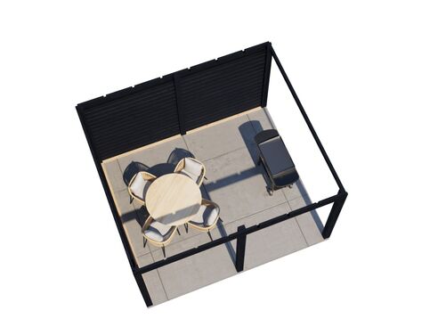 3.88mtr x 3.5mtr 28mm walled Gazebo