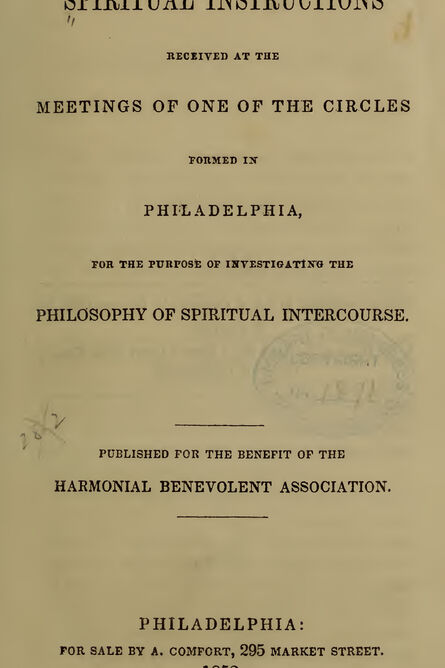 1852 | Spiritual Instructions
