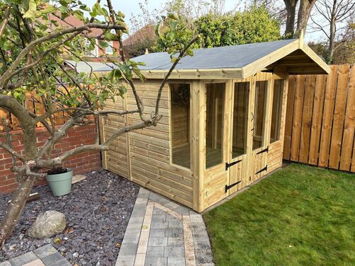 #SHA085 8x8 Apex Summer House