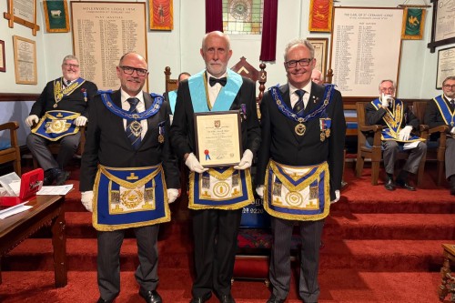 50 Years of Freemasonry for Peter Reeve