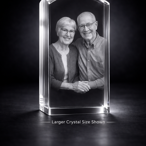 ***2 Sizes Available***The Stunning New Dunvegan Solid 3d Crystal Prism Dome