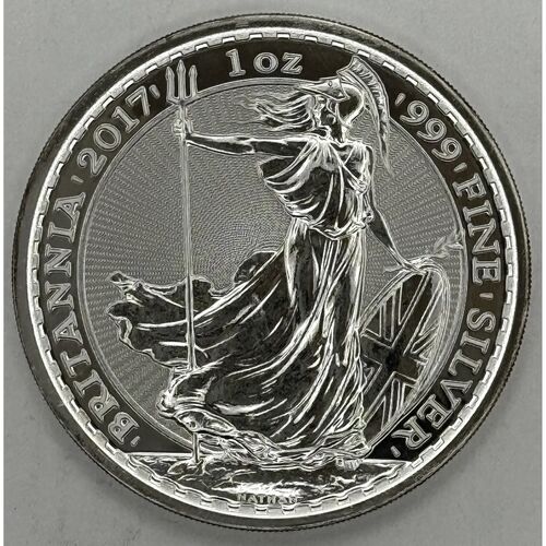 2017 one ounce silver Britannia coin
