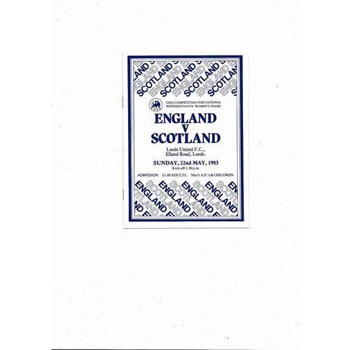 1983 England v Scotland Women's International @ Leeds United