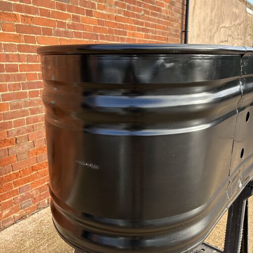 Black 4ft oval stock tank