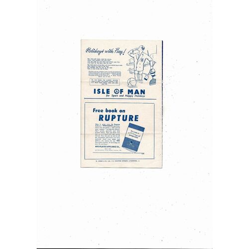 1956/57 Everton v West Ham United FA Cup Football Programme