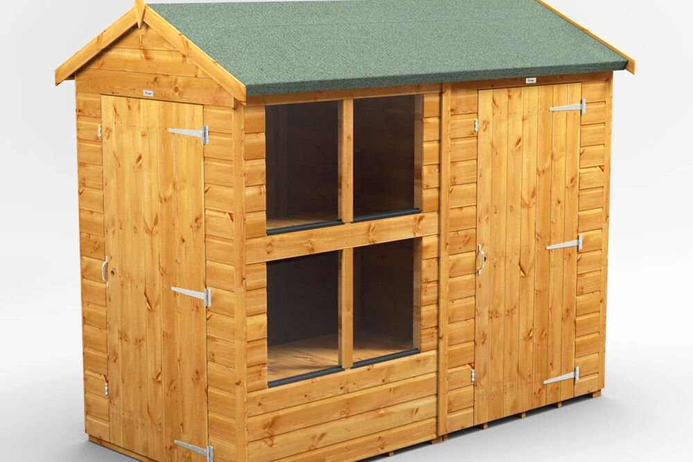 Apex Potting Shed Combi 8x4 with 4ft store