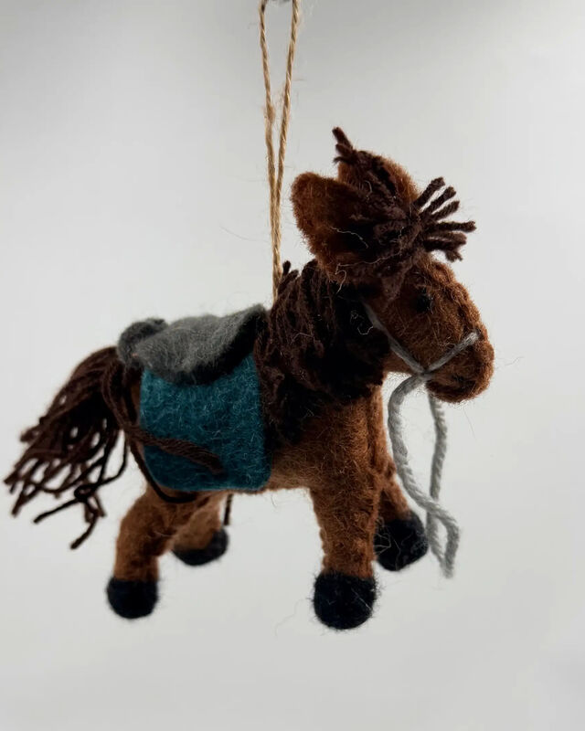 Horse Ornament/Deco- Brown