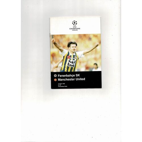 Fenerbahce v Manchester United Champions League Football Programme 1996/97