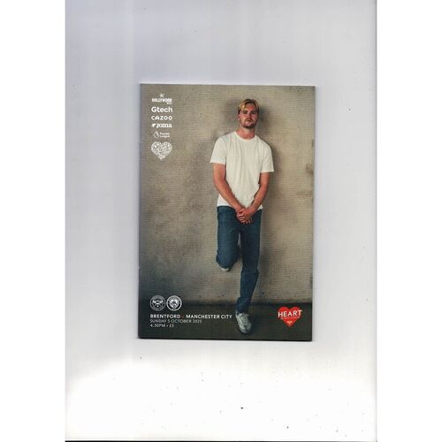 2025/26 Brentford v Manchester City Football Programme