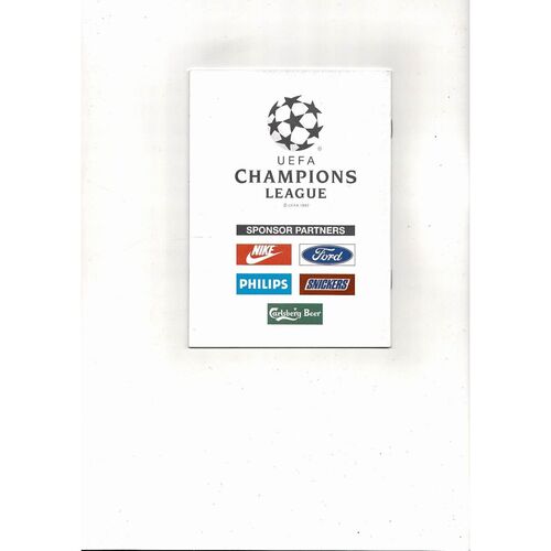Spartak Moscow v Barcelona UEFA Champions League Football Programme 1993/94