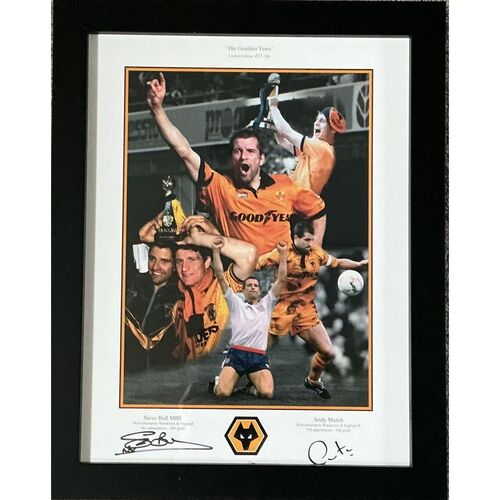 Steve Bull and Andy Mutch 'Golden Years' Limited Edition Signed Poster