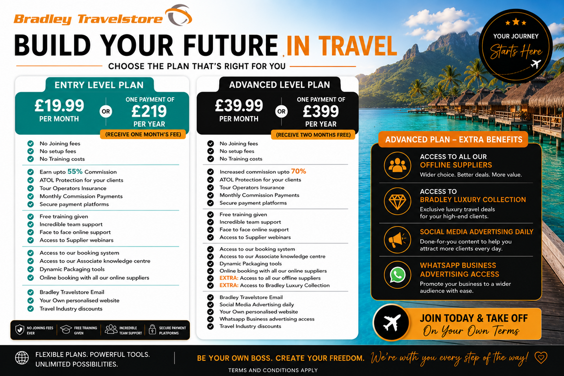 Become a Travel agent today