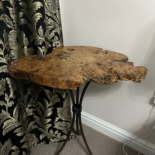 Burr Walnut Hallway Or Occasional Table