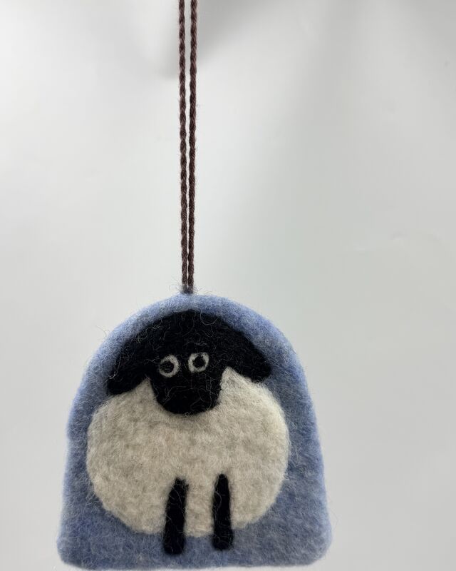 handmade sheep key holders