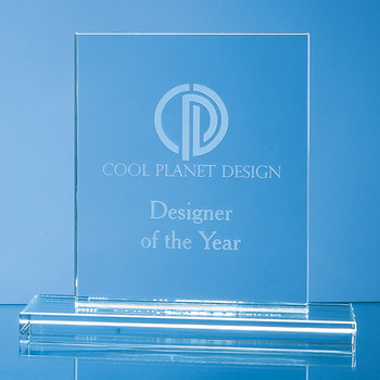 Clear Glass Rectangle Award (12cm x 9cm x 12mm)