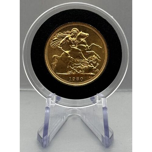 1980 QE11 full gold sovereign