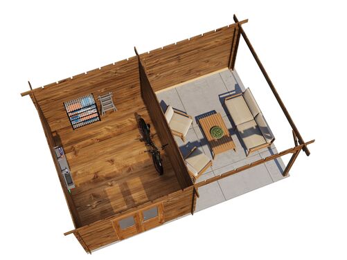 300cm x 400cm + 300cm Veranda