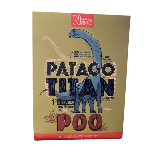 Patagotitan Poo (Milk Chocolate Honeycomb) Dinosaur Poo By The Natural History Museum (NHM) 135g