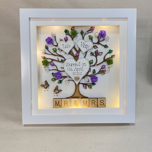 LED Mr & Mrs Wedding Frame