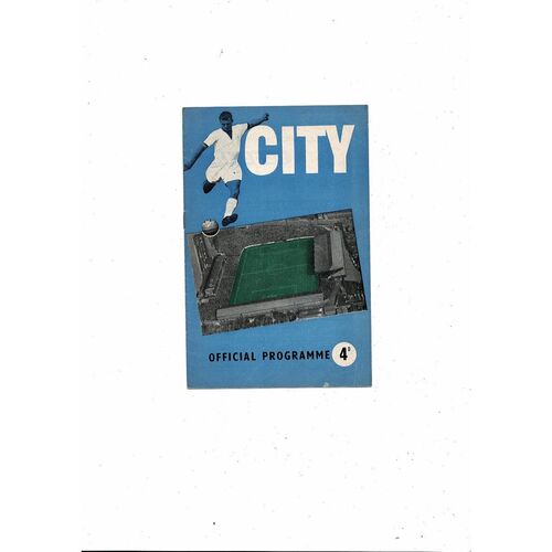 1959/60 Coventry City v Shrewsbury Town Football Programme