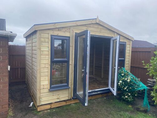 #PVC065 11x10 Apex Summer House