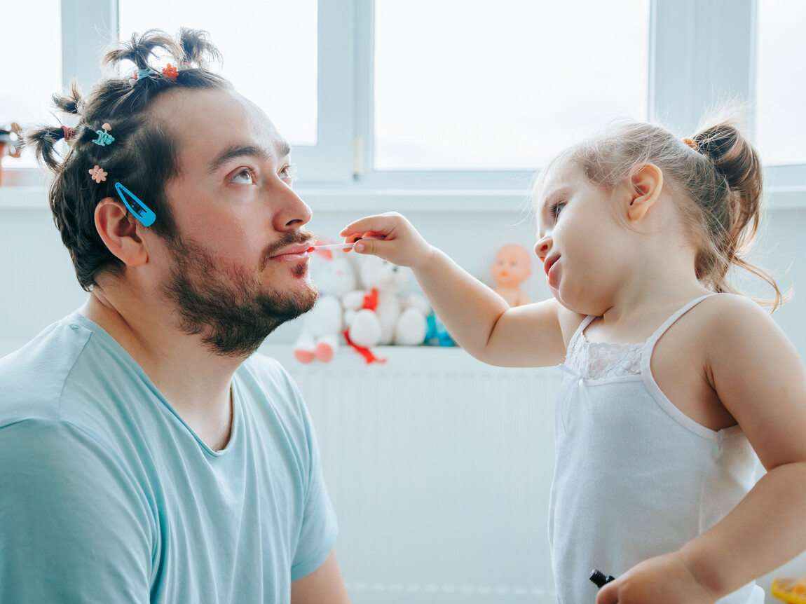 Dad with life insurance