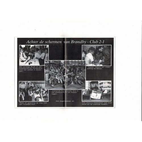 Club Brugge v Monaco European Cup Football Programme 1988/89