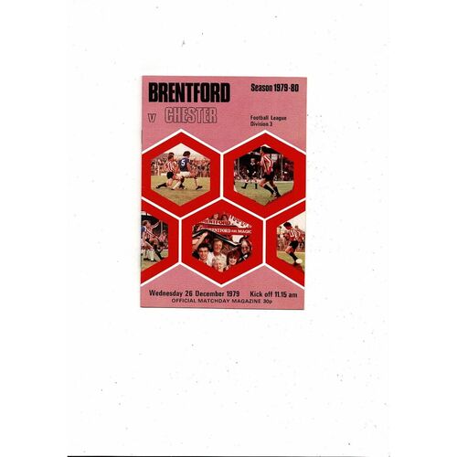 1979/80 Brentford v Chester Football Programme