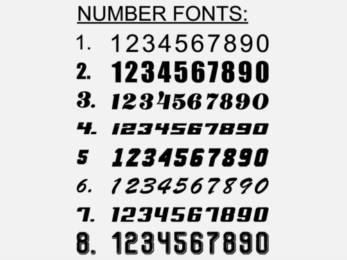 2 x Removable Magnetic Racing Numbers - Round roundels 400mm