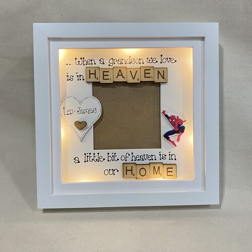 Customised Memorial Photo Frame | LED Memorial Picture Frame | Photo Frame| Heaven quote