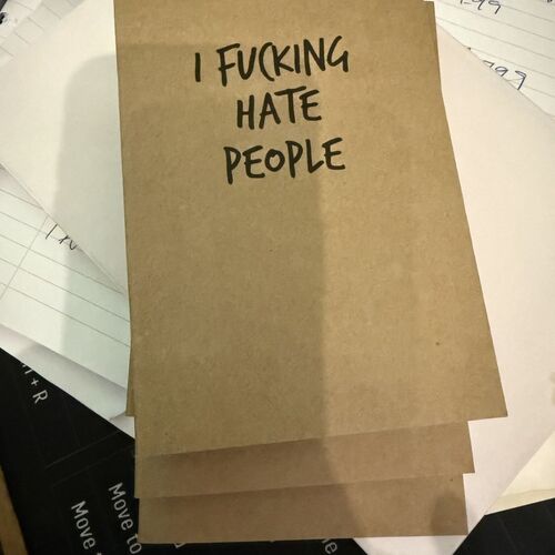 I Fucking Hate People Pocket Notebook