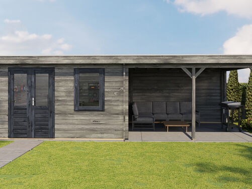 400cm x 400cm + 400cm Veranda