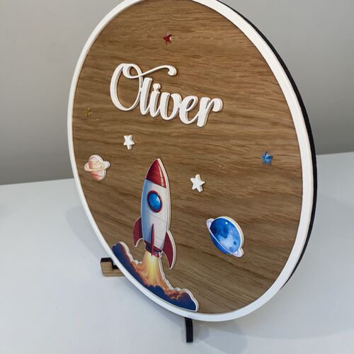 Space Theme Door Sign