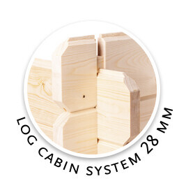 Classic Log Cabin style construction