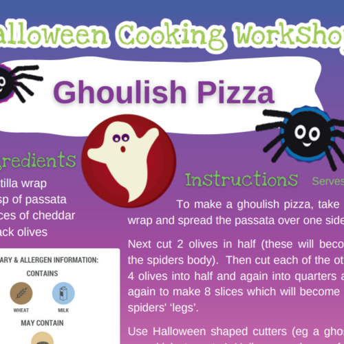 Workshop RC - Halloween  Year 1 - Ghoulish Pizza / Vampire Biscuits