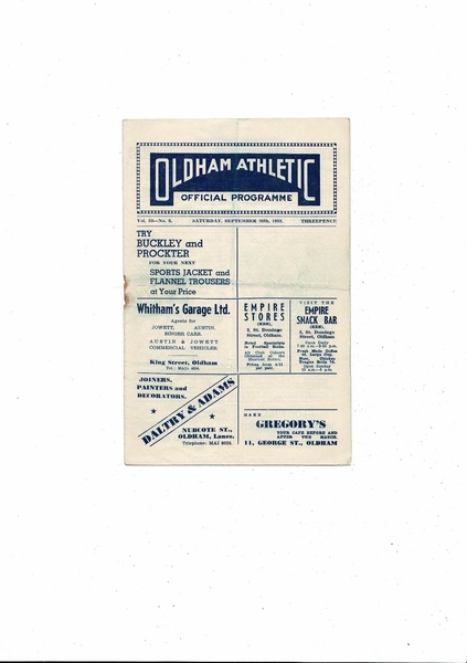 More Football Programmes being listed today