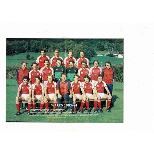 1984 Wales v England British Championship Football Programme @ Wrexham
