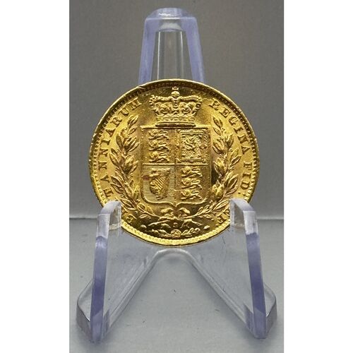 1880 Queen Victoria shield back full gold sovereign