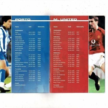 FC Porto v Manchester United Champions League Football Programme (English Version) 2003/04
