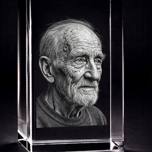 Arran 3D Crystal Block – 150 × 80 × 80 mm (Large 3D Crystal Photo Gift UK)