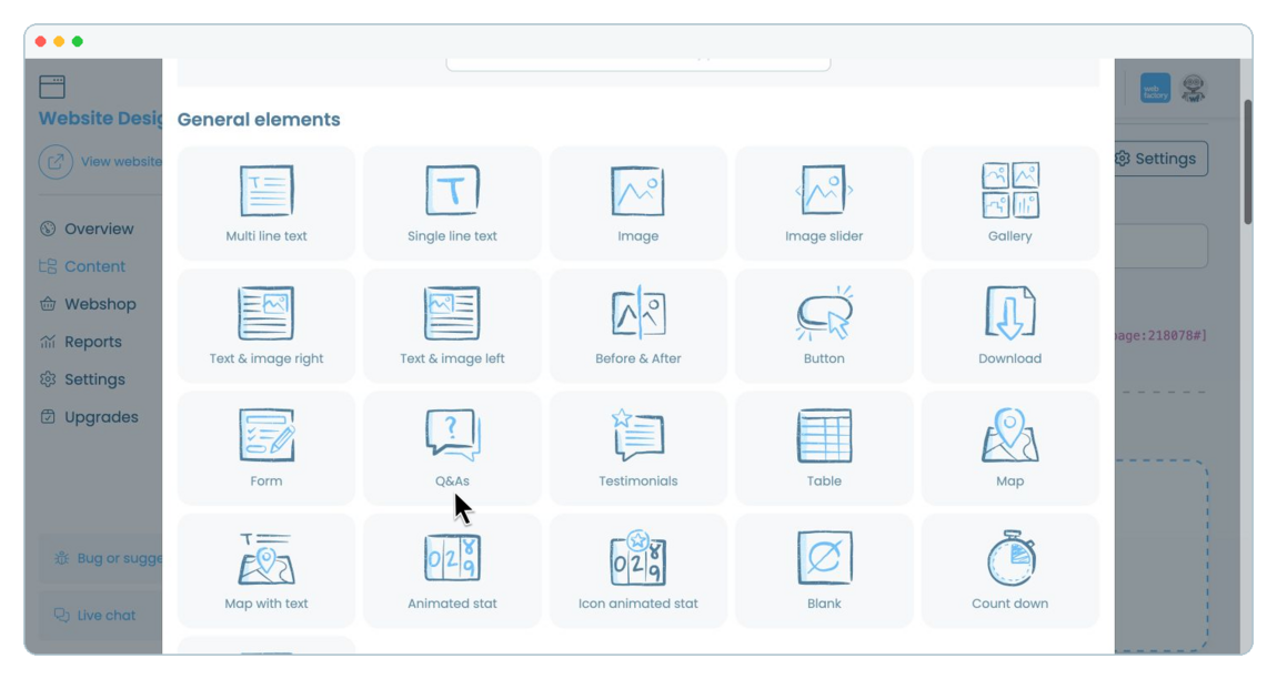 How to add Q&amp;amp;As to a website page | Webfactory Support | Webfactory