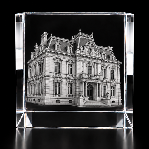 Exclusive GIGA 3D Crystal Block – 200 × 200 × 125 mm