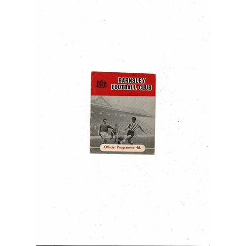 1961/62 Barnsley v Bradford Park Avenue Football Programme