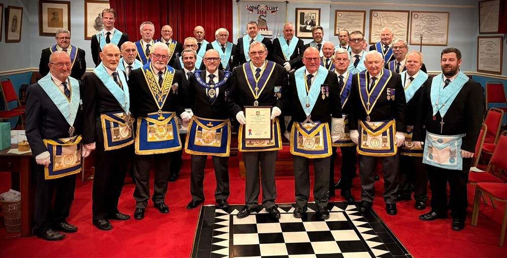 50 Years of Freemasonry for Malcolm Page
