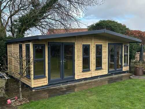 24x14 Apex Summer House home Office/Bar/Gym