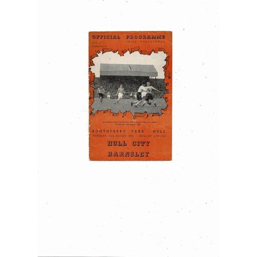 1950/51 Hull City v Barnsley Football Programme