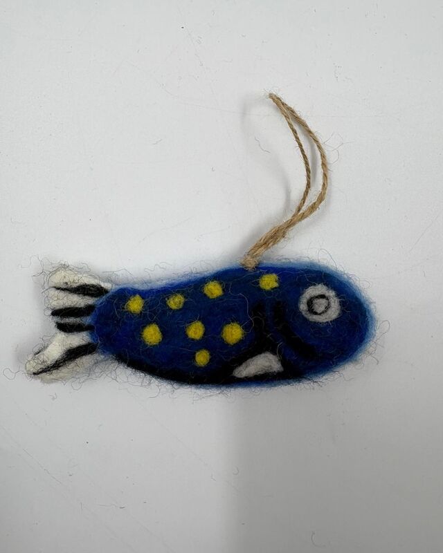 Woolly Fish Tree Hanger
