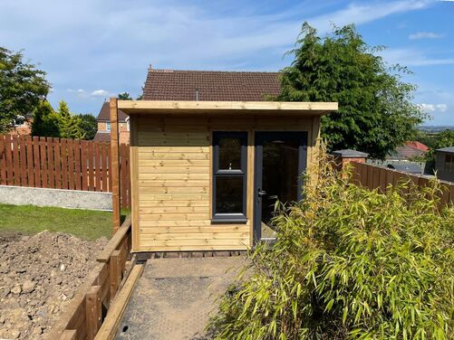#PVC095 10x10 Pent Summer House