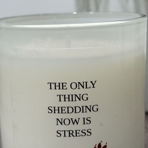 The only thing shedding now is stress candle